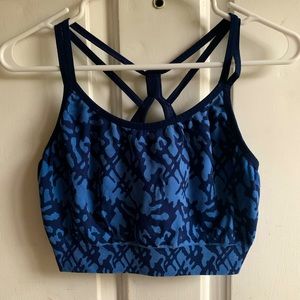 Sports Bra blue and black XXL size
